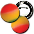 3" Diameter Button w/ Changing Colors Lenticular Effects -Yellow/Red/Green (Blank)